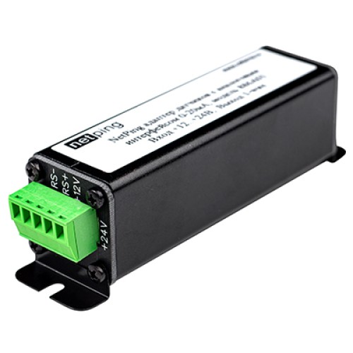 Конвертор интерфейсов для подключения аналоговых сенсоров к Ethernet NetPing Converter 0-20mA, 886A02